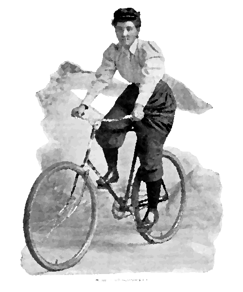 Les premières femmes à vélo - Le vélo à l'ancienne mode - Le vélo électrique est depuis toujours branché - belles à vélo - http://www.annielondonderry.com